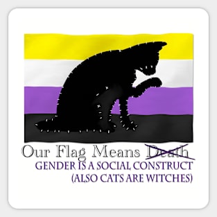 Our Flag Means Gender Is A Social Construct Sticker